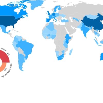 Global map of distribution