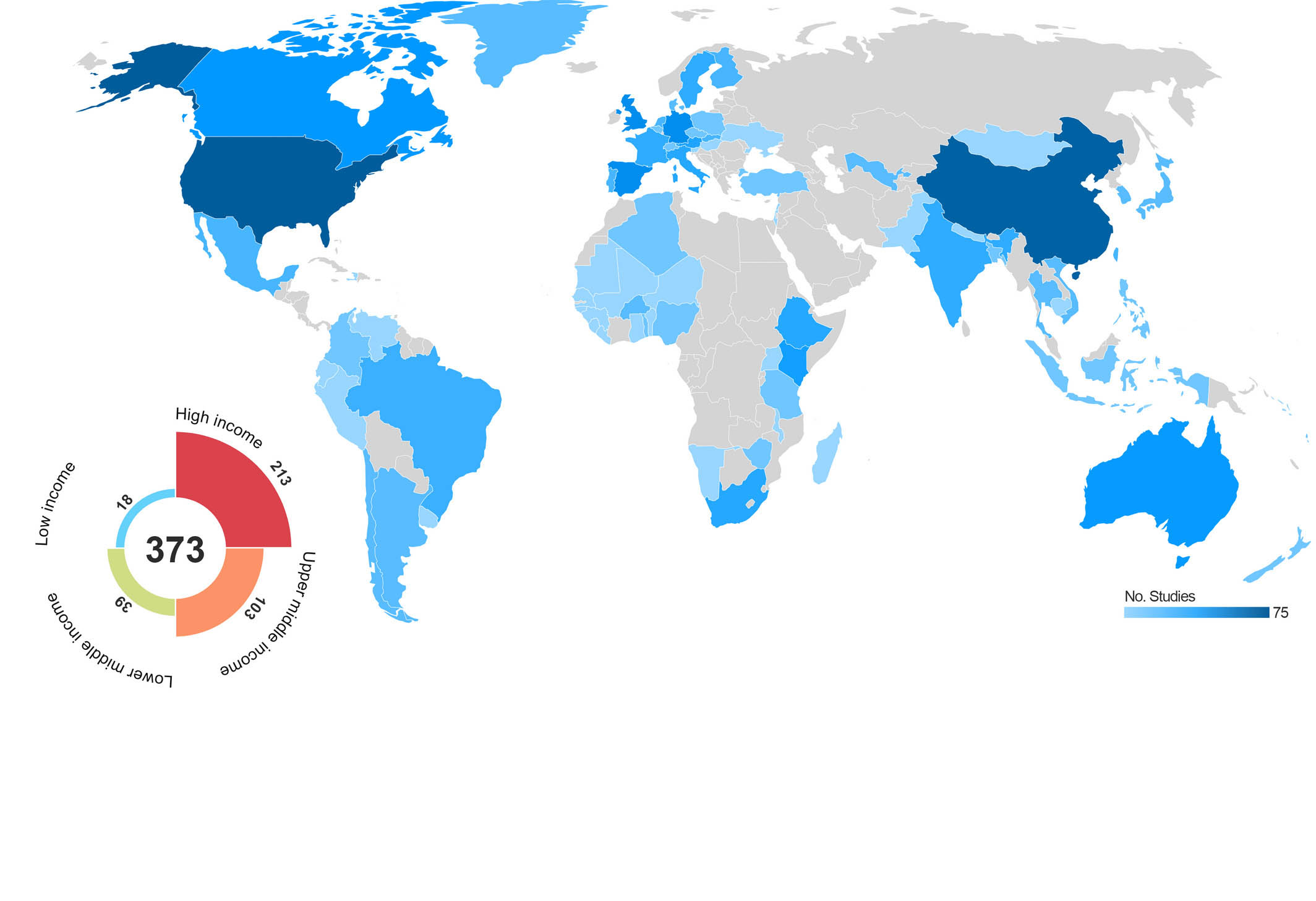 Global map of distribution