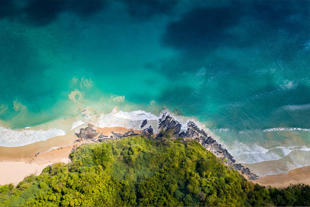 Coastal aerial shot