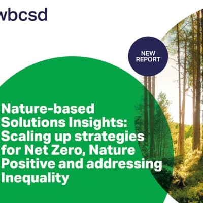 World Business Council for Sustainable Development Report on Nature-based Solutions
