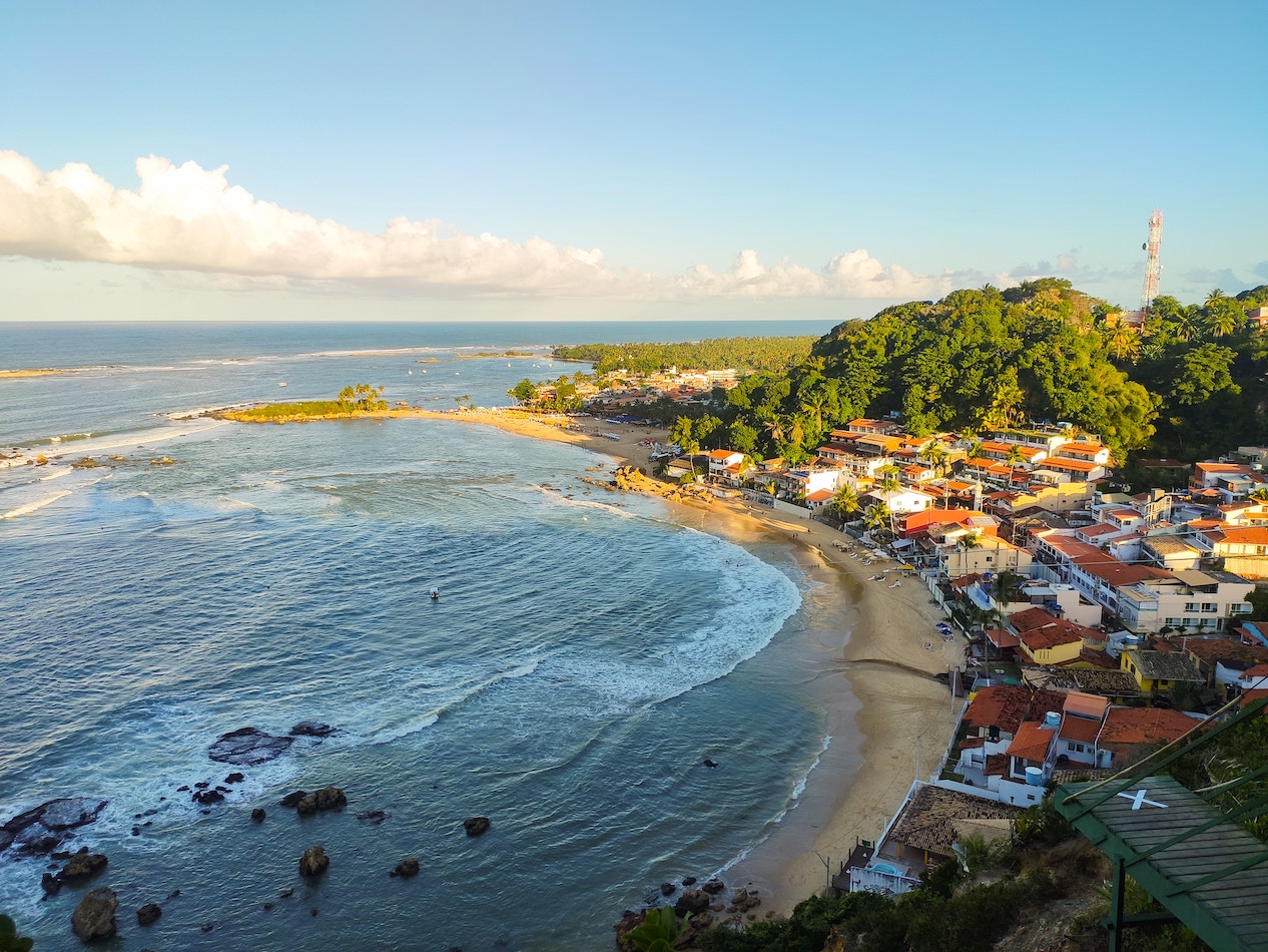 Brazilian coastline town