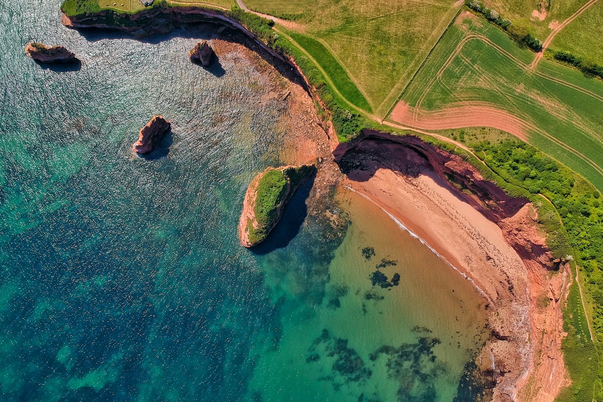 Britain coast overhead photo