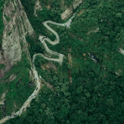 Overhead of Brazilian landscape